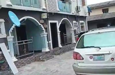 Building on a full plot of land, 4 units of 2 bedrooms flat with two bedrooms BQ at the Back Fence Round.